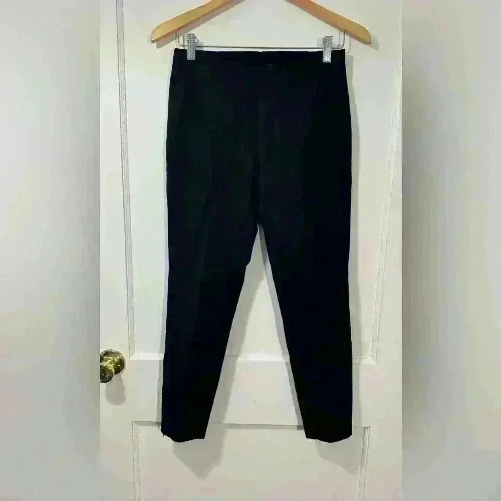 Eileen Fisher Pull-on Black pants with zipper detail
